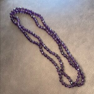Purple Beaded Necklace
